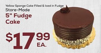 DeCicco & Sons 5" fudge cake offer