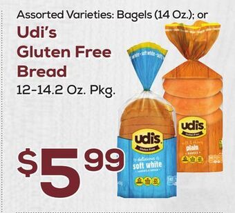 DeCicco & Sons Udi's gluten free bread offer