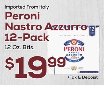 DeCicco & Sons Peroni nastro azzurro 12-pack offer