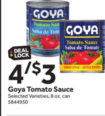 Stop&Shop Goya tomato sauce offer