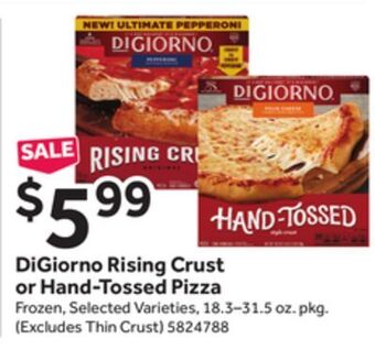 Stop&Shop Digiorno rising crust or hand-tossed pizza offer