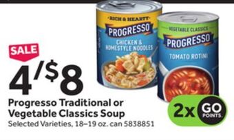 Stop&Shop Progresso traditional or vegetable classics soup offer