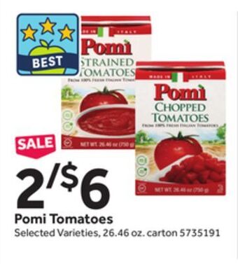 Stop&Shop Pomi tomatoes offer