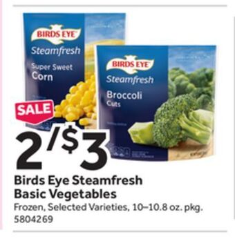 Stop&Shop Birds eye steamfresh basic vegetables offer