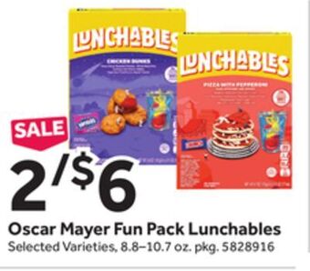 Stop&Shop Oscar mayer fun pack lunchables offer