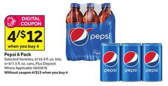 Stop&Shop Pepsi 6 pack offer