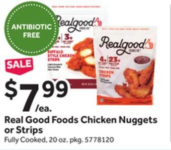 Stop&Shop Real good foods chicken nuggets or strips offer