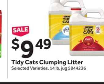 Stop&Shop Tidy cats clumping litter offer