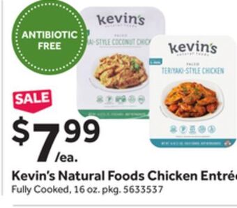 Stop&Shop Kevin's natural foods chicken entrée offer