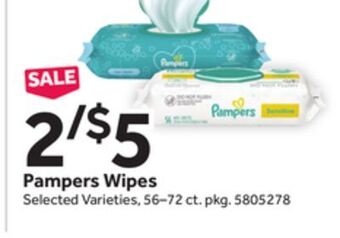 Stop&Shop Pampers wipes offer