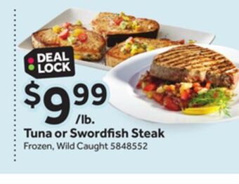 Stop&Shop Tuna or sword sh steak offer