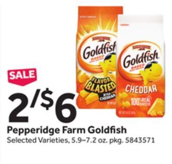 Stop&Shop Pepperidge farm goldfish offer