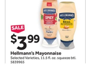 Stop&Shop Hellmann's mayonnaise offer