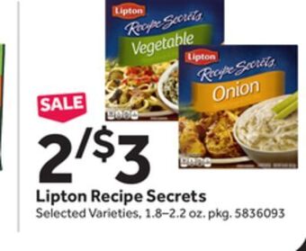 Stop&Shop Lipton recipe secrets offer