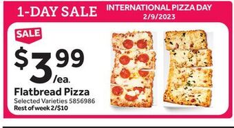 Stop&Shop Flatbread pizza offer