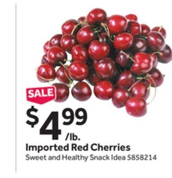 Stop&Shop Imported red cherries offer