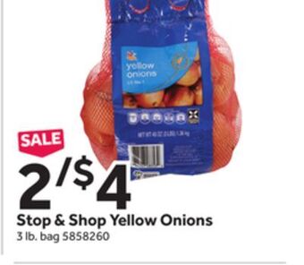 Stop&Shop Stop & shop yellow onions offer