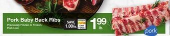 The Fresh Grocer Pork baby back ribs offer