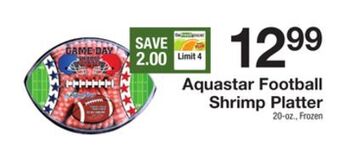 The Fresh Grocer Football shrimp platter offer