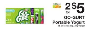 The Fresh Grocer Portable yogurt offer