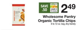 The Fresh Grocer Organic tortilla chips offer