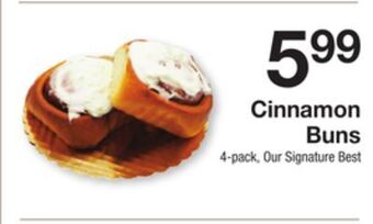 The Fresh Grocer Cinnamon buns offer