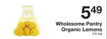 The Fresh Grocer Organic lemons offer