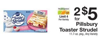 The Fresh Grocer Toaster strudel offer