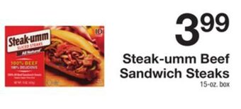 The Fresh Grocer Beef sandwich steaks offer