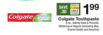 The Fresh Grocer Toothpaste offer