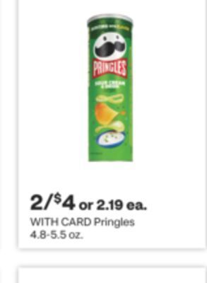 CVS Pringles 4.8-5.5 oz. offer