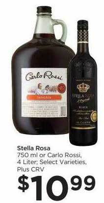 Food 4 Less Stella rosa or carlo rossi offer