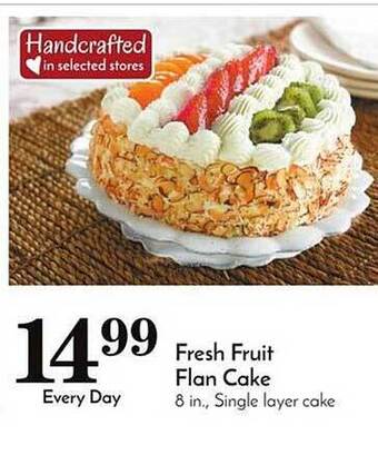 Food Pavilion Fresh fruit flan cake offer
