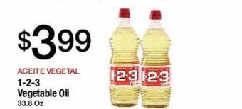 Jons International 1-2-3 vegetable oil offer