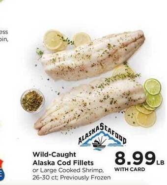 QFC Wild-caught alaska cod fillets offer