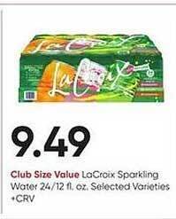 Stater Bros La croix sparkling water offer