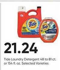 Stater Bros Tide laundry detergent offer