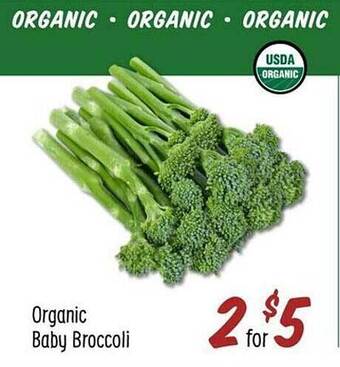 Sprouts Farmers Market Organic baby broccoli offer