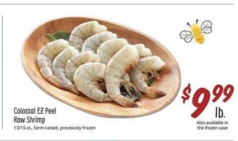 Sprouts Farmers Market Colossal ez peel raw shrimp offer