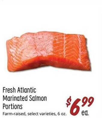 Sprouts Farmers Market Fresh atlantic marinated salmon portions offer