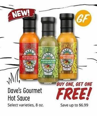 Sprouts Farmers Market Dave's gourmet hot sauce offer