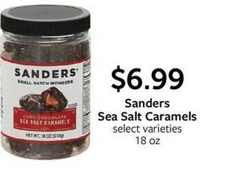 Fareway Sanders sea salt caramels offer