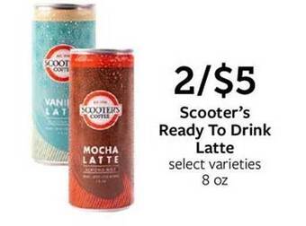 Fareway Scooter's ready to drink latte offer