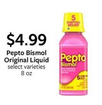 Fareway Pepto bismol original liquid offer