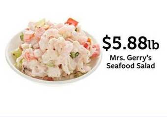 Fareway Mrs. gerry's seafood salad offer
