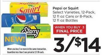 Food 4 Less Pepsi or squirt offer