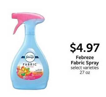 Fareway Febreze fabric spray offer