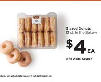 Food 4 Less Glazed donuts offer