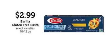Fareway Barilla gluten free pasta offer
