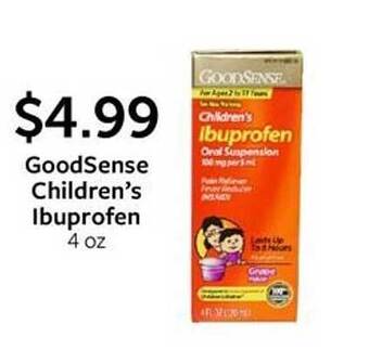 Fareway Goodsense children's ibuprofen offer